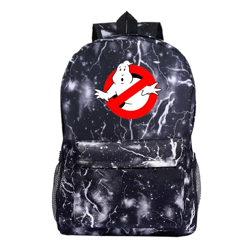 Ghostbuster Backpack Pattern Men Women Travel Knapsack Students Boys Girls Back to School Rucksack: 8