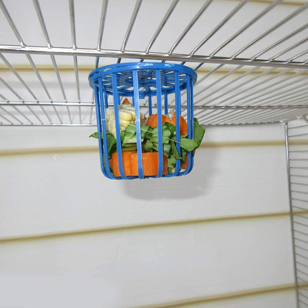 2Pcs Multi-Purpose Cage Hanging Toys Bird Fruit Vegetable Feeder Basket Parrot Feeder Pet Feeding Supplies