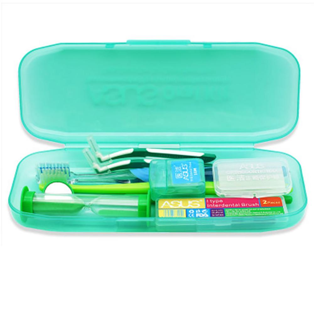 Orale Schoon Tool Orthodontische Mondverzorgingskit Tandenborstel Mond Spiegel Interdentale Borstel Dental Floss Orthodontische Schoon Pak #