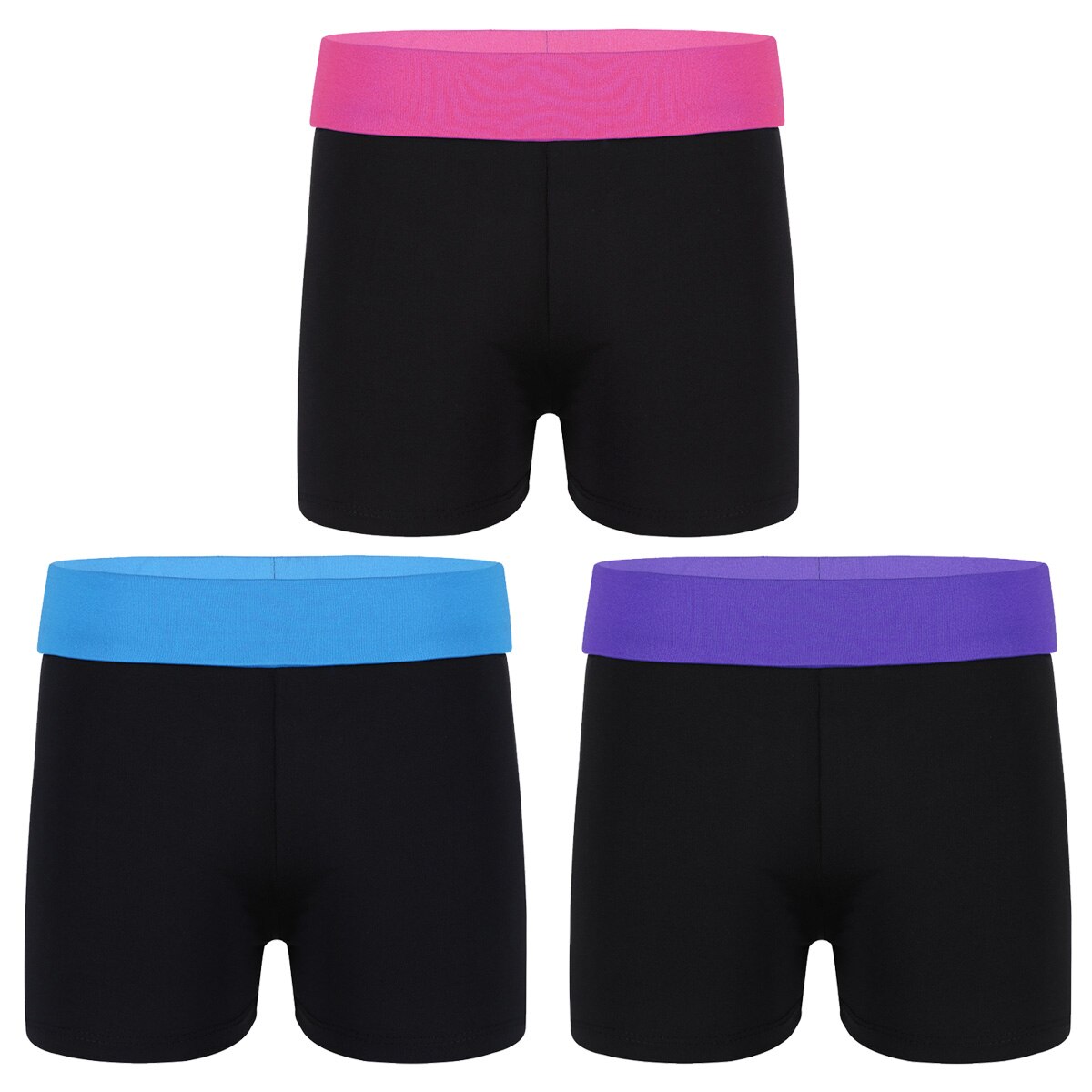 Børn piger balletshorts bred elastisk linning shorts sport gym træning gymnastik trikot til piger ballet trikot underdele