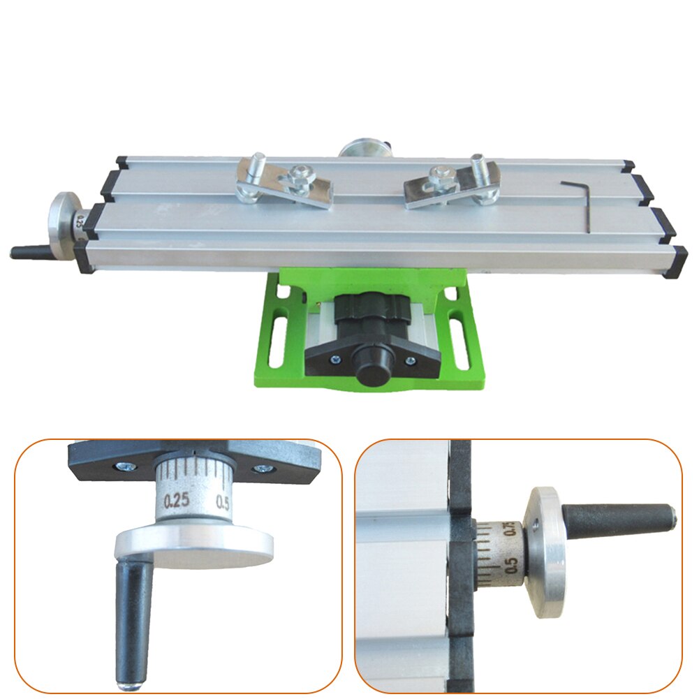 Multifunctionele Mini Cross Werktafel X/Y-as Verstelbare Werktafel Bench Met Met Verstelbare Zwaluwstaart Groeven