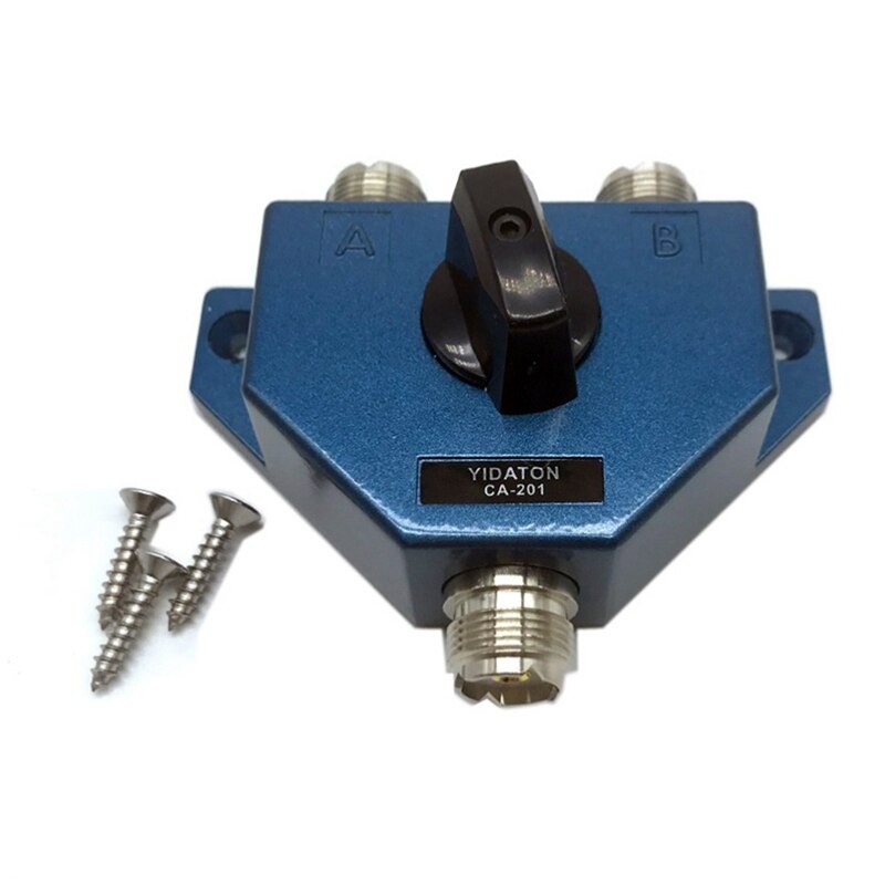 Ca-201 Antenna Switcher Uhf Manual Aerial Female Connector Adapter Converter Cb Radio Antenna Coax Switch
