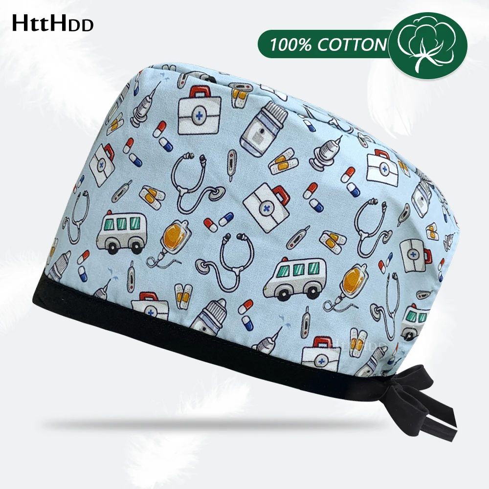 Precios al por mayor, sombreros clínicos para anestesista, gorro quirúrgico para mascotas para hombres, gorro quirúrgico para enfermera, médico, dentista, farmacia, gorro exfoliante: Oro