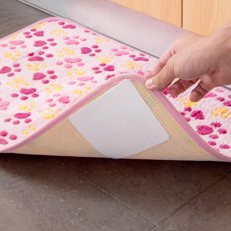 4X tapijt mat dubbelzijdig klevende stickers anti-slip mat hoek houder badmat tapijt mat badkamer anti -slip levert #10