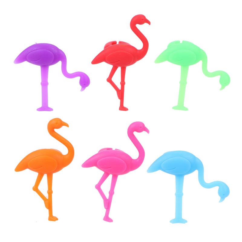 12 stk vinglass markør flamingo drikkebeger identifikasjonsetiketter etiketter skilt til fest hjemme bankett bar