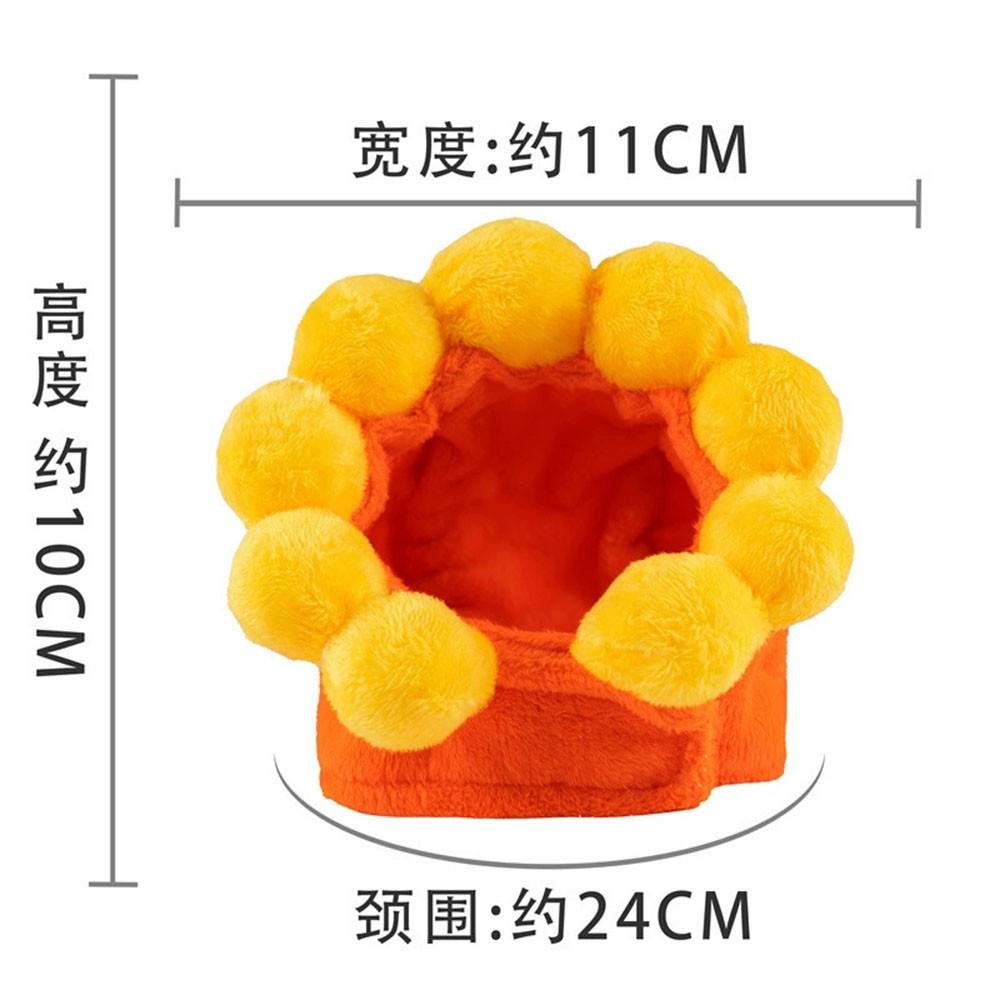 Kitten Grappige Hoed voor Kat Cosplay Verkleedkleding Leuke Huisdier Hoed Foto Prop Universele Puppy Kat Cap voor Halloween Kerstfeest: Rood