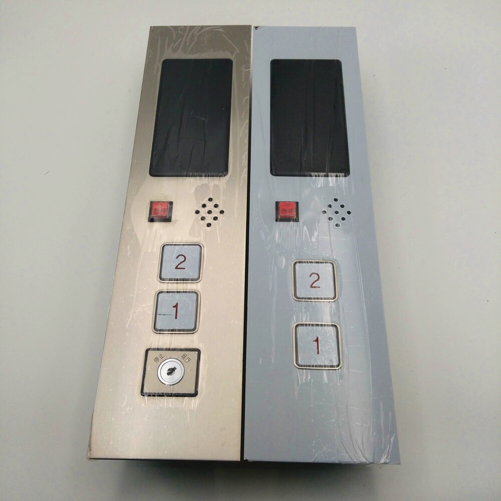 D24V 2-Floors Hall Call Display Button Plate for Elevator Lift