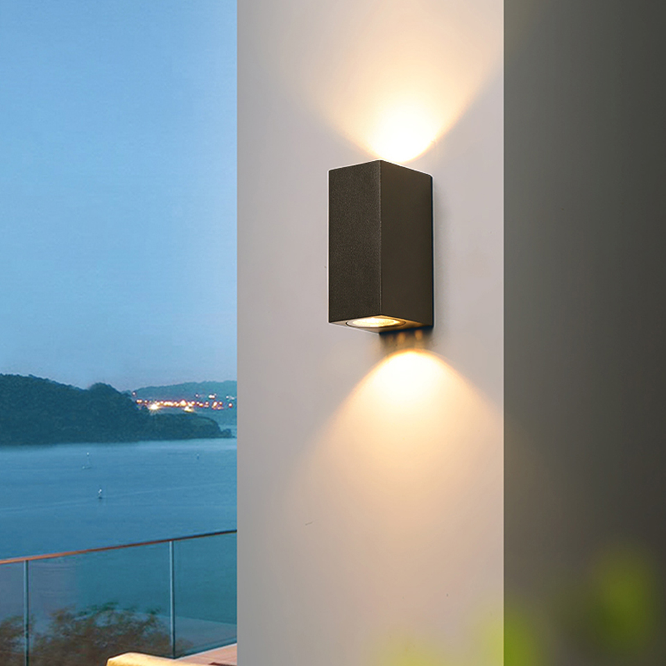 LED-Wandleuchten für Höhle Innen- und Außenbereich, IP66, wasserdicht, nach oben und unten, 6 W, LED-Wandleuchte, oberflächenmontiertes LED-Licht für Höhle Garten, Veranda