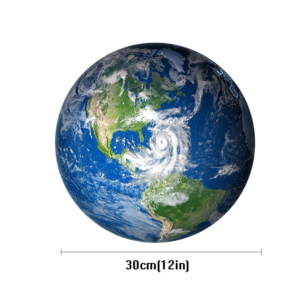 Moon Luminous Wall Stickers Eight Planets Solar System Stars Glowing Stickers For Children's Room Decoration: A