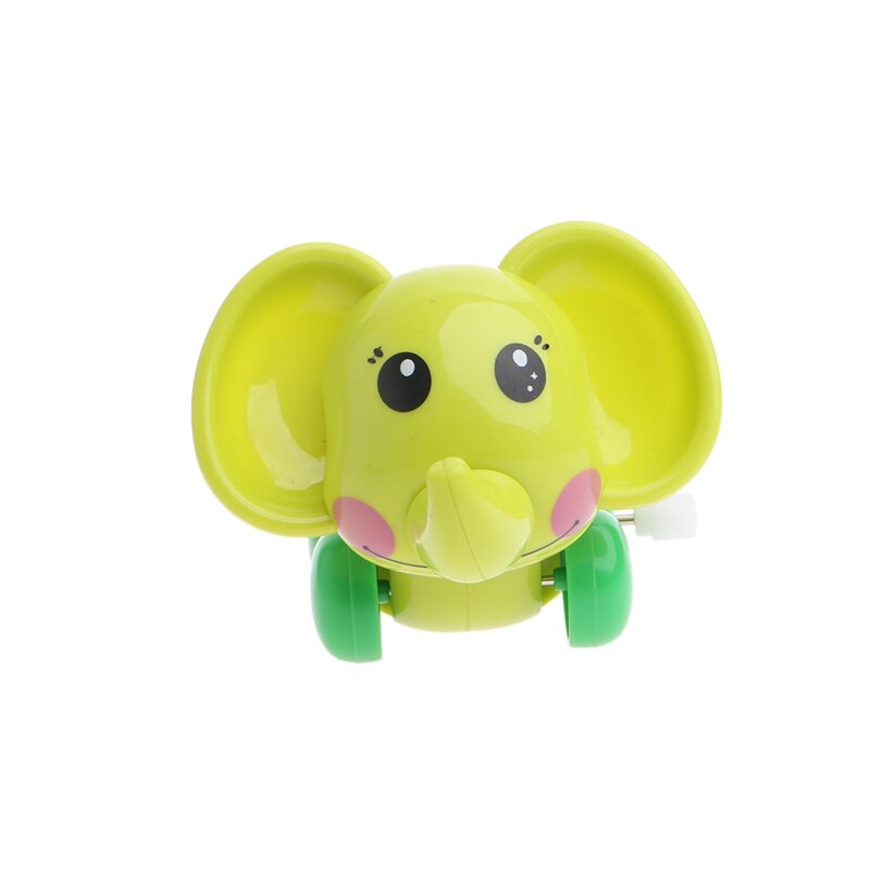 Leuke Cartoon Mini Dieren Olifant Clockwork Wind Up Speelgoed Running Plastic Kids Kinderen Speelgoed Willekeurige Kleur