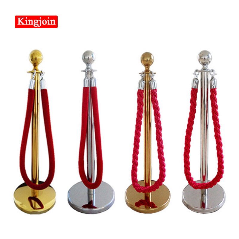 1.5m long twisted lining isolation rope, flannel sling obstacles, used to welcome the queued pole fence stand