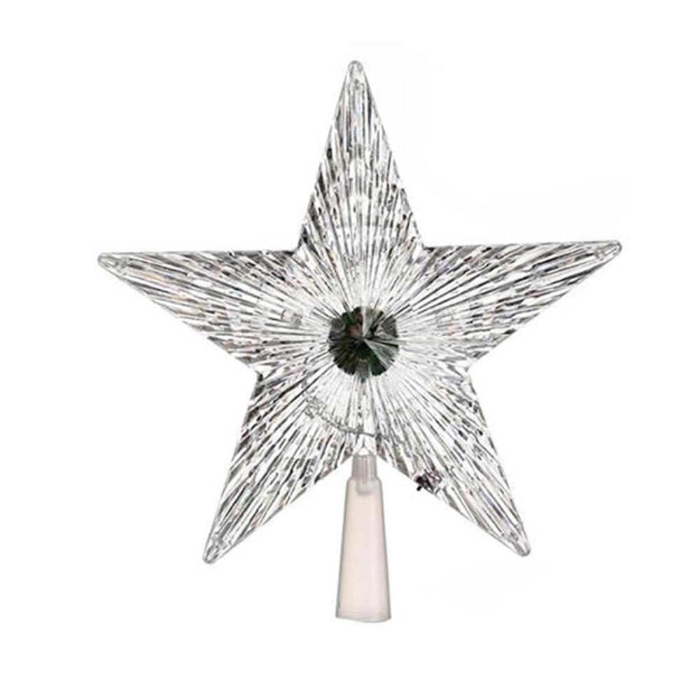 Tretopp ornamenter lysende lampe feiring hotell tretopp pentagram fasjonabel plast bryllup hjemmeinnredning tre topp stjerne