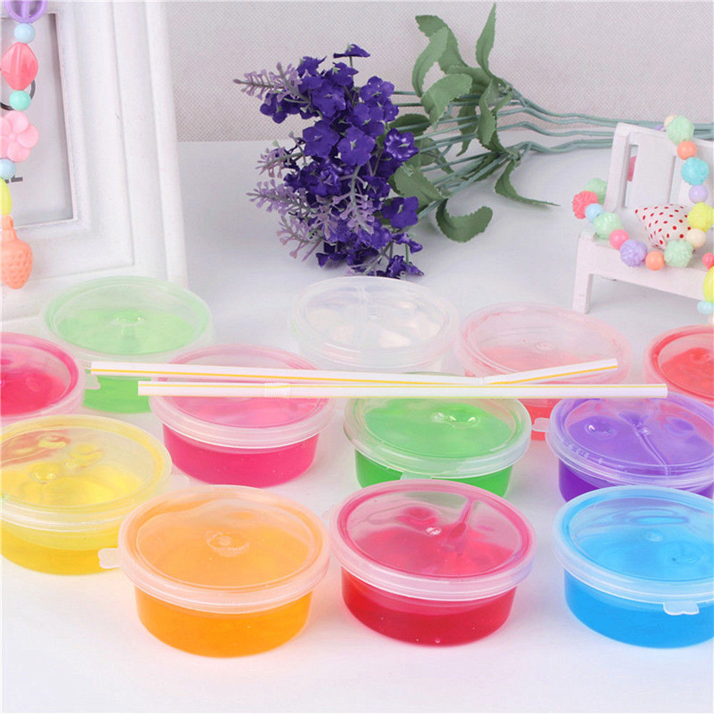 DIY Klar Schleim Kristall Schlamm Spielen Transparent Magie Plastilin Schlamm Schlamm zu Filtern Spielzeug Für Kinder Bunte Kleber Für Schlamm zu Filtern