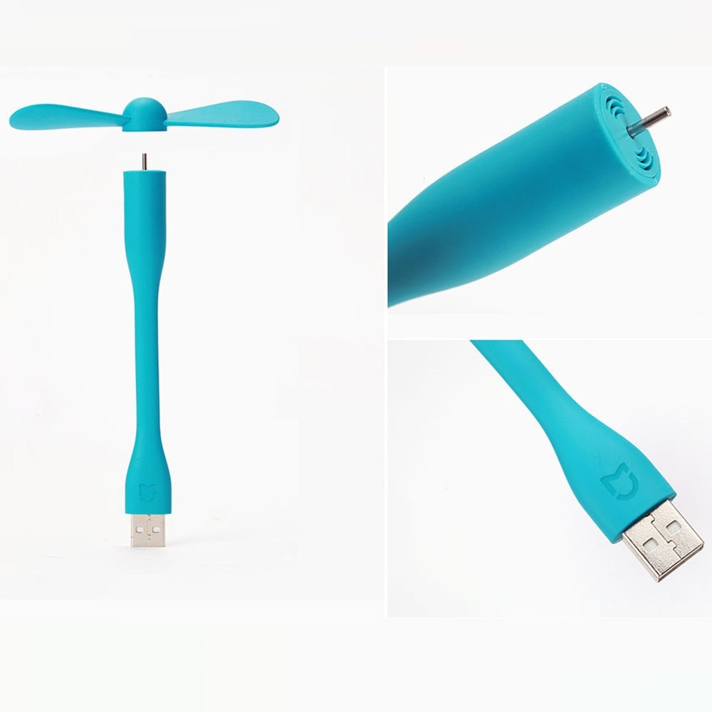 Original Xiaomi Mijia Portable USB Fan Flexible USB Fan Cooler for Power Bank Laptop Notebook Computer Flexible Fan