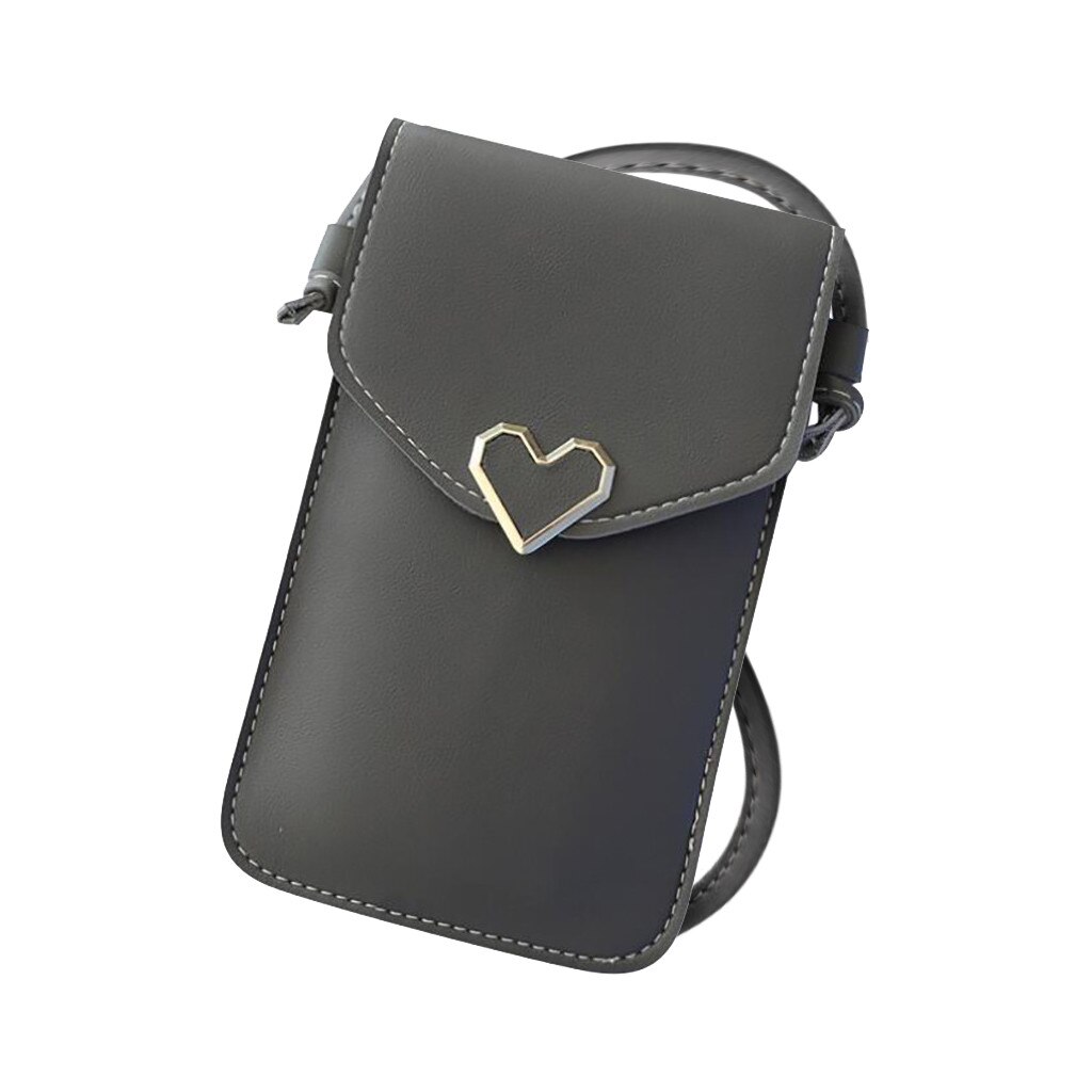 Bolsa de couro pu da moda para celular, bolsa de ombro com capa para celular iphone 11 pro max telefone universal,: C