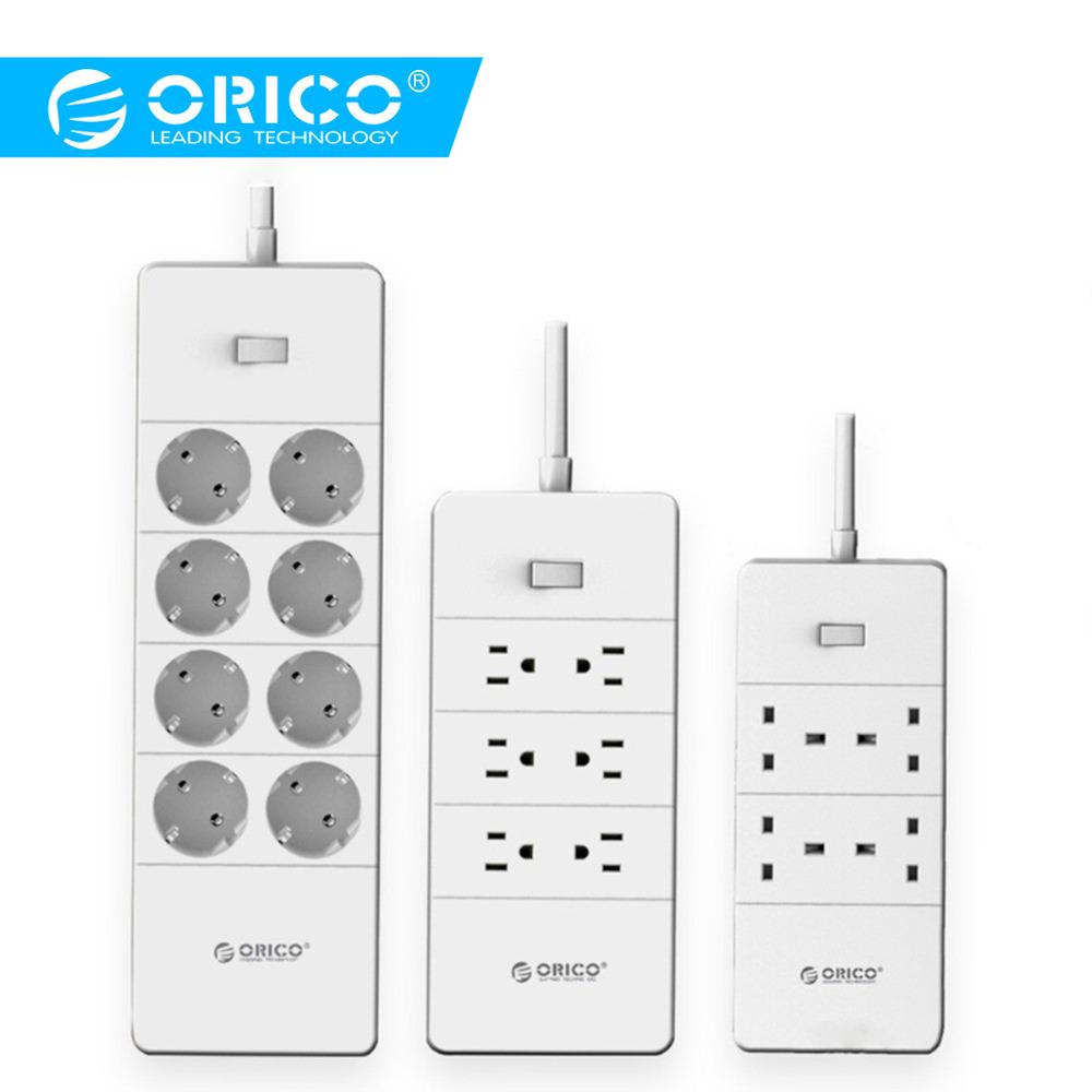 Orico Stopcontact Stekkers Adapters Met 5 Poorten Usb Charger 4 6 8 Ac Poorten 2500W Output Voor Thuis kantoor Gebruik