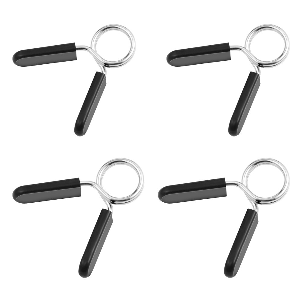 CLISPEED 4PCS 25mm/28mm Dumbbell Barbell Clamps Spring Clip Collars for Powerlifting Cross Fit Weightlifting Gym: Default Title