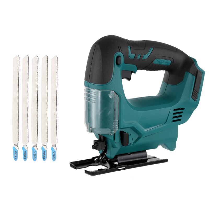 21V Draadloze Jig Zagen Elektrische Zaag 4 Speed Multifunctionele Houtbewerking Scroll Cutter Jigsaw Hout Metalen Bladen Voor makita Batterij