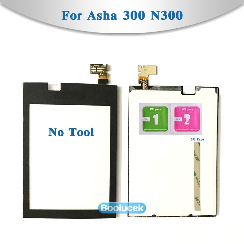 2.4" For Nokia Asha 300 N300 Touch Screen Digitizer Sensor Outer Front Glass Lens Panel Black
