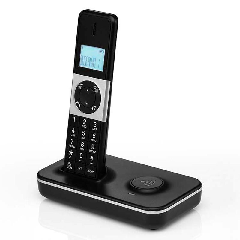 LCD Caller ID Display Digital Cordless Telephone 5 Handsets Connection for Business Office Cordless Telephone Hands-free Calls