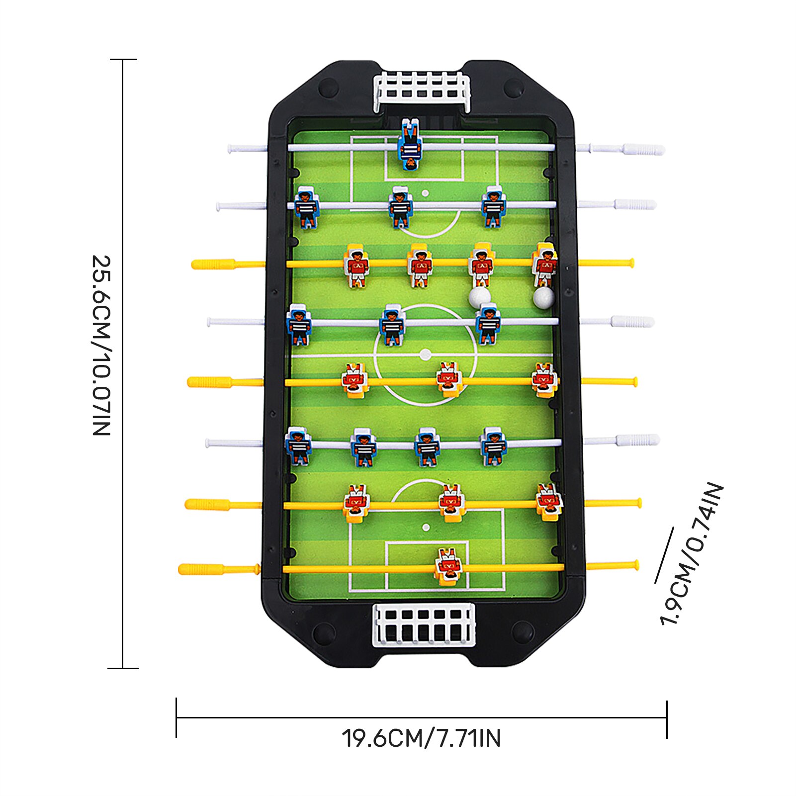 Mini Tabletop Tafelvoetbal Tafel-Draagbare Tafel Voetbal Game Set Keeper Voor Kinderen Volwassen Home Party Spelen Games