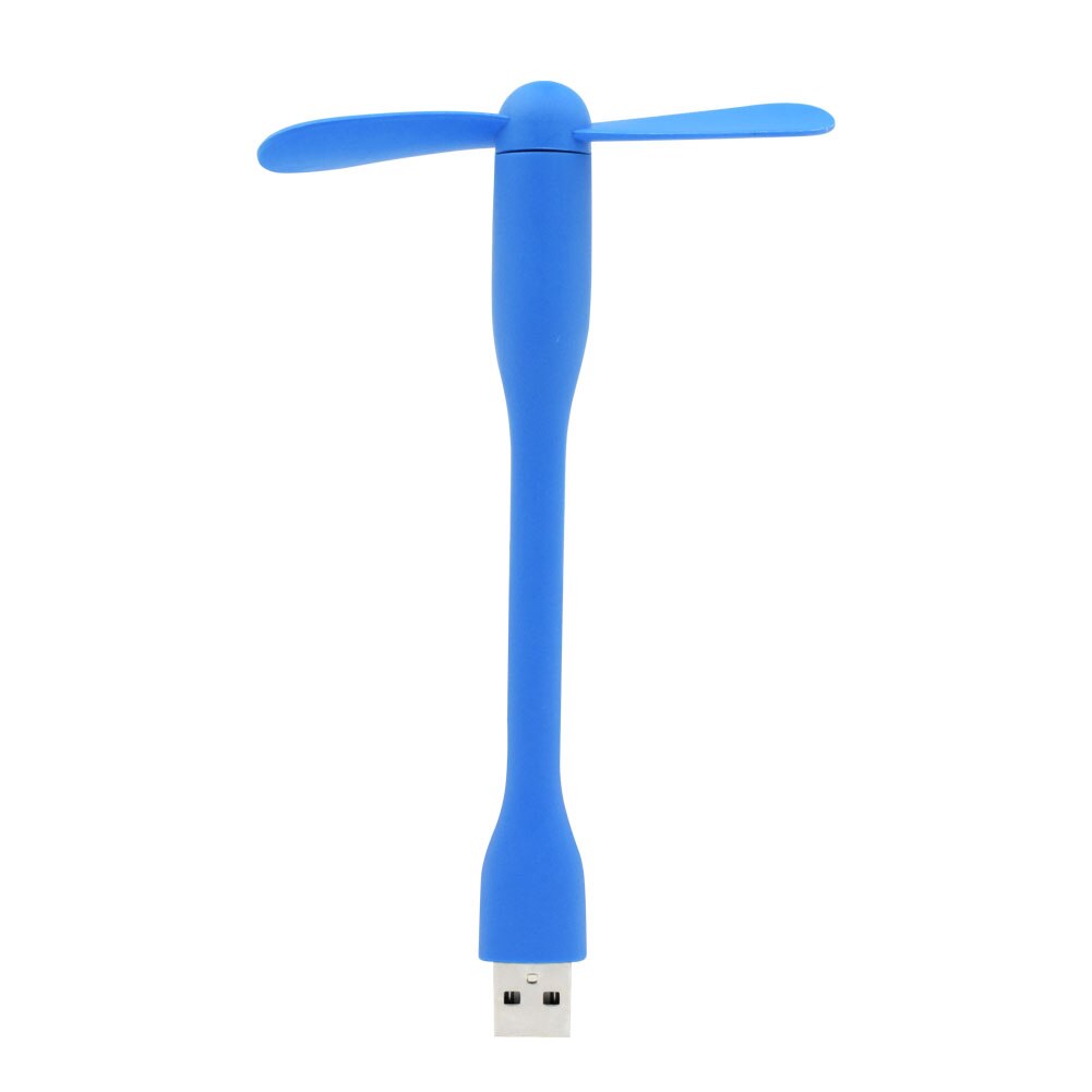 Gadgets Flexible Mini USB Fan Flexible removable Portable Perfect For Laptop Desktop PC Computer Summer: Blue