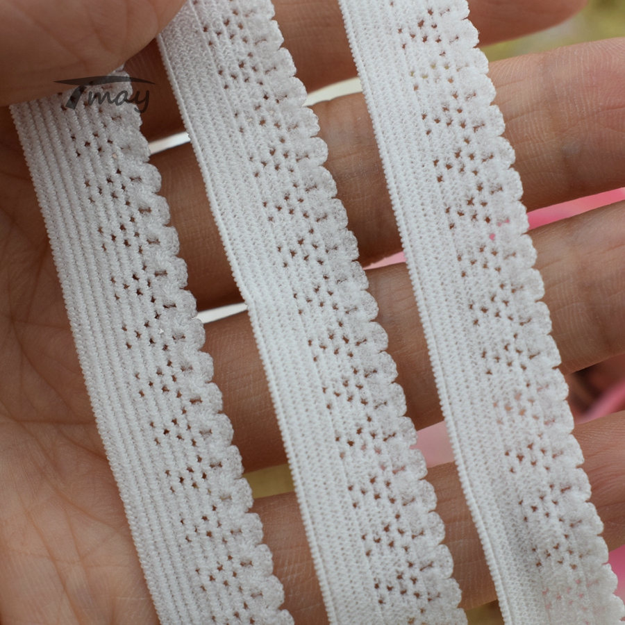 #304 crèmewitte elastische banden, rubberen band voor ondergoed, broek, bh, rubberen kledingrand, stretch, kanten rand, verstelbaar lint