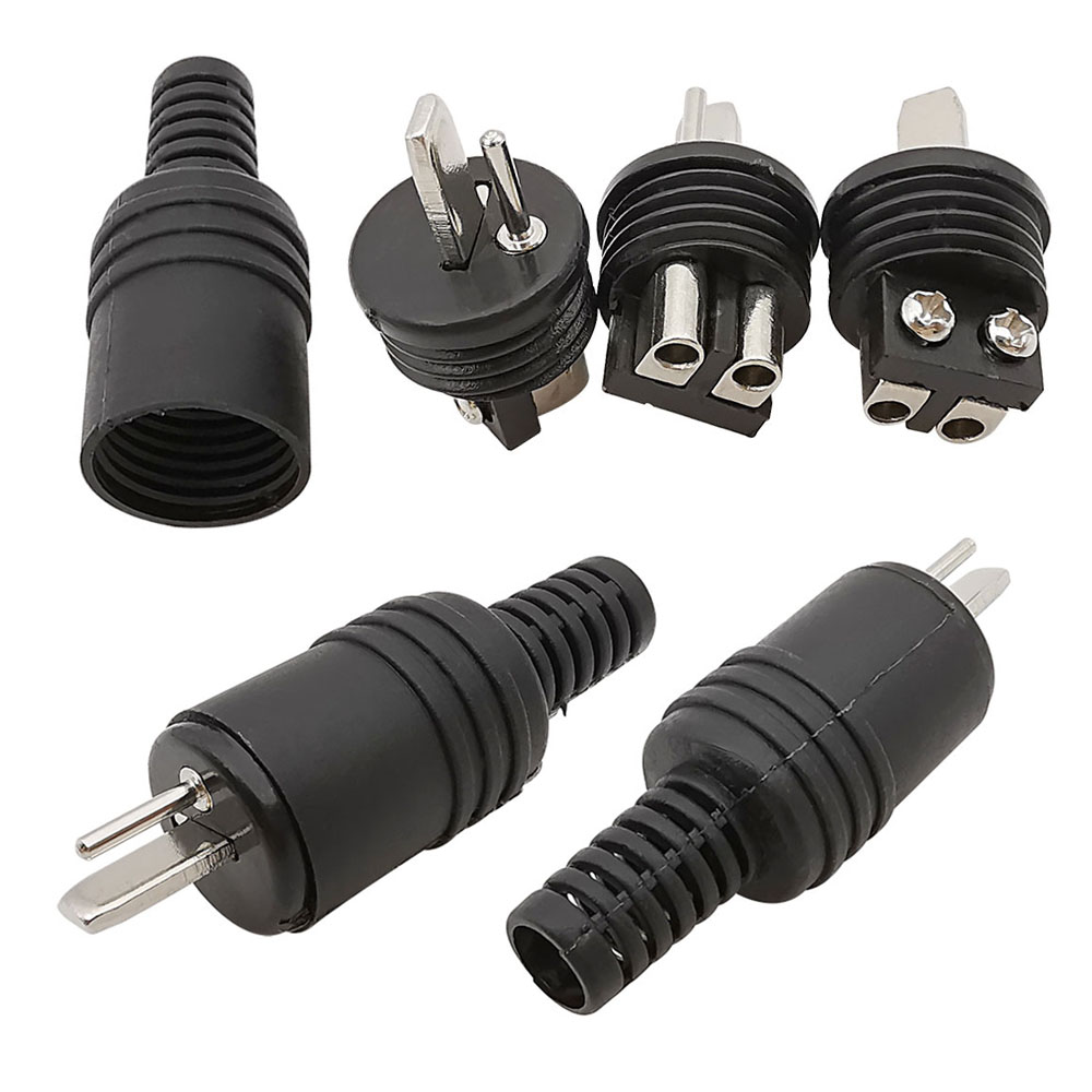 Conector de clavija DIN de 2 pines, señal de alimentación DIN de 2 pines, enchufe macho, altavoz HiFi, Cable de Terminal de tornillo de Audio, conector de soldadura