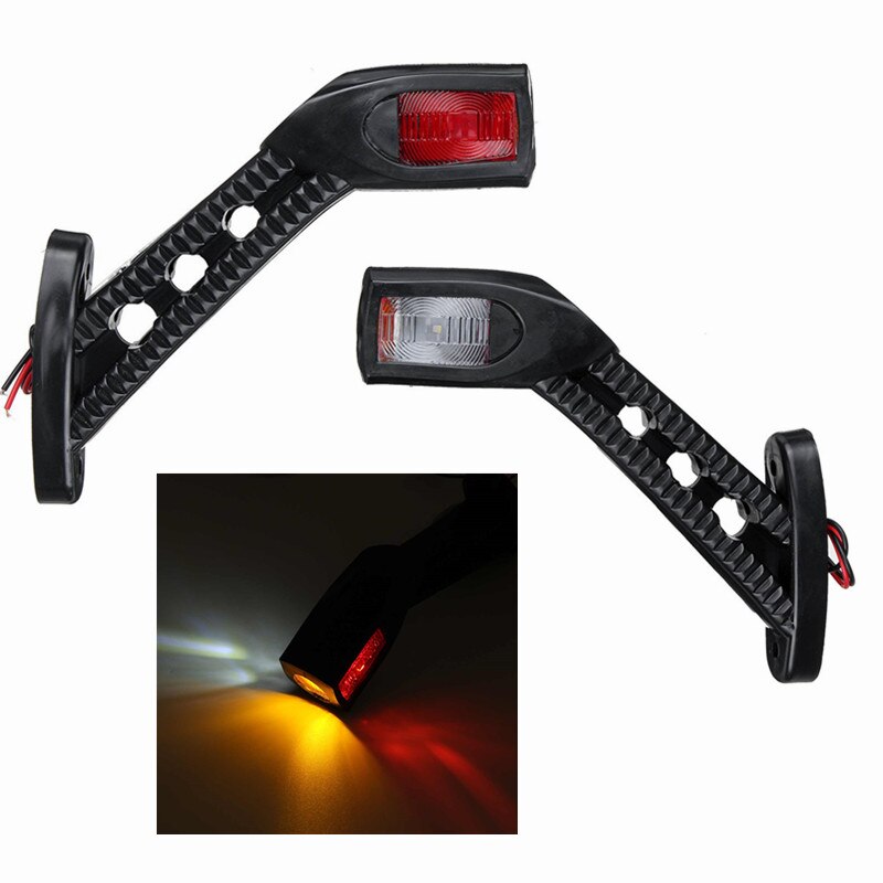 2 st släpljus sidomarkeringsljus husvagn lastbilsljus 24v led ljus släp sidoljus trailer led belysning för lastbilar