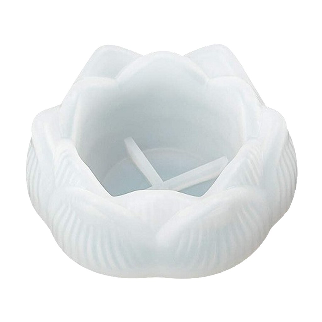 Lotus sieradendoos mal asbak maken siliconen hars mal, kandelaar epoxy mal voor het maken van sieraden hars mallen