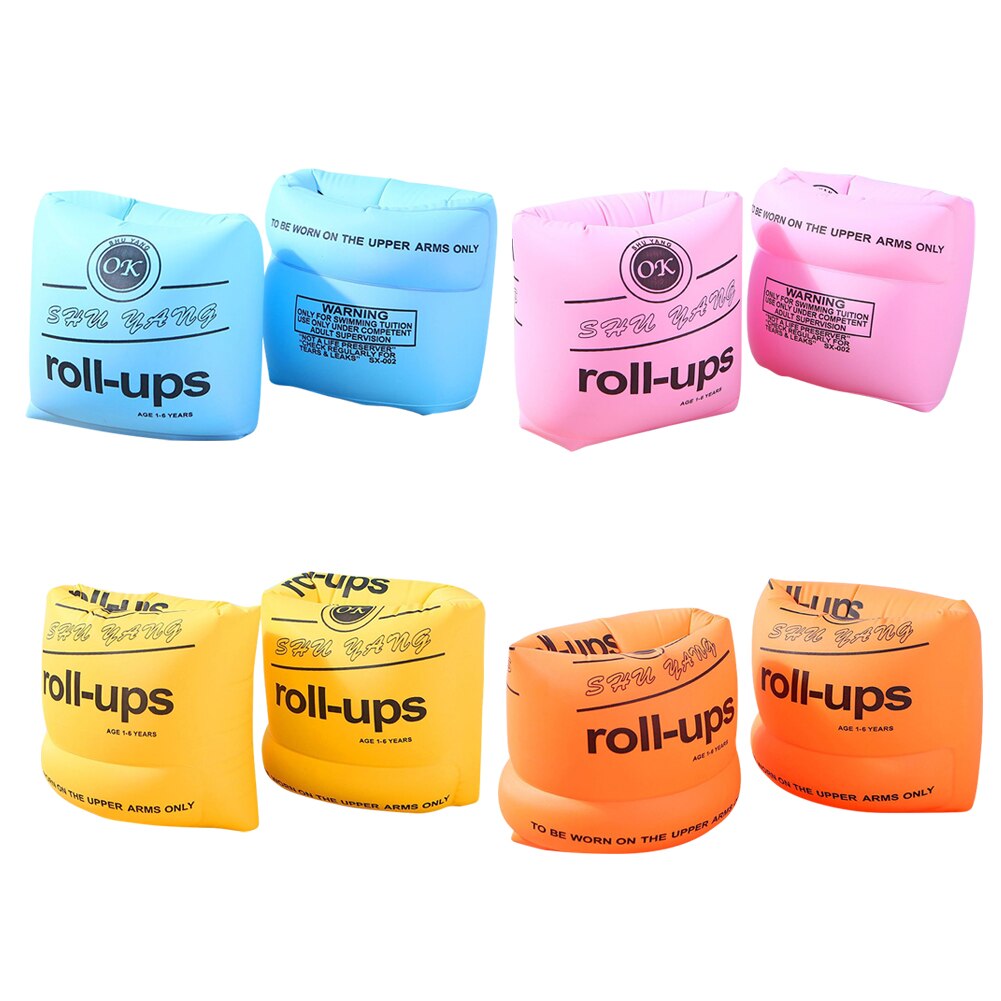 2pcs Adult Children Swimming Arm Rings Inflatable Pool Float Circle Sleeves Pool Buoys Armbands for Floating sleeve Swim Trainer