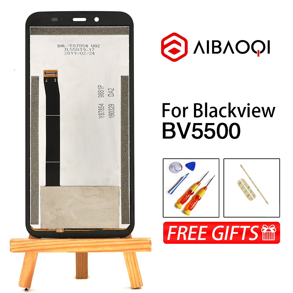 新オリジナル 5.5 インチのタッチスクリーン + 1440 × 720 液晶ディスプレイアセンブリの交換 blackview BV5500/BV5500 プロアンドロイド 8.1 電話