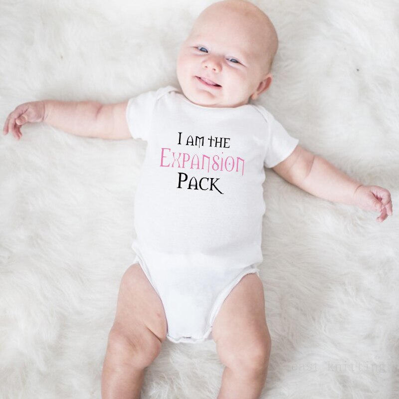 DERMSPE Casual Pasgeboren Baby Jongens Meisjes Korte Mouw Letter Print Leuke Katoenen Romper Baby Kleding White Sales