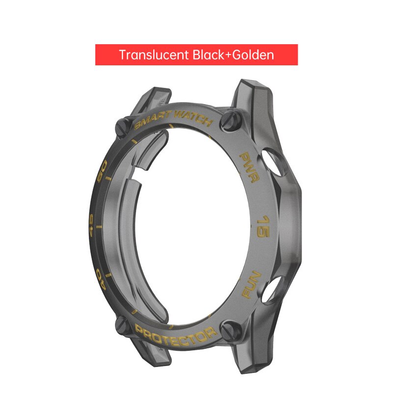 Case for Huawei Watch GT2 46mm Colorful Smart Watches Cover TPU Shell GT 2 46mm Protector SIKAI Sport Accessories for Huawei GT2: black gold