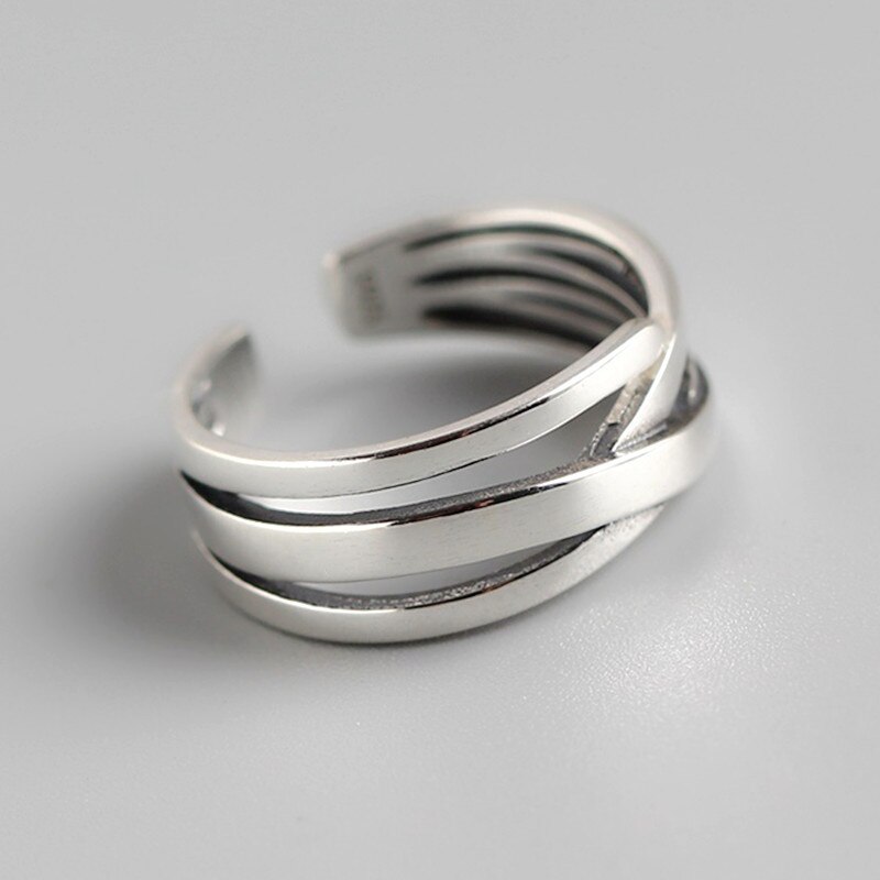 Personalidade boho irregular correntes anéis para mulheres jóias grandes anéis antigos meninas presentes de natal anillos