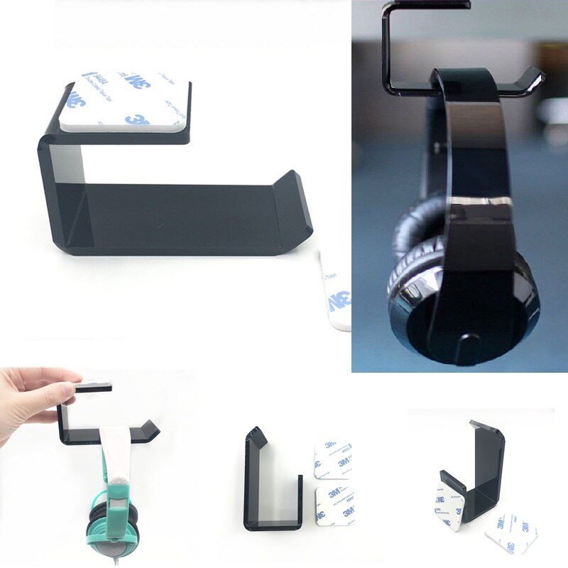 Wired Headphones With Microphone Over Ear Headsets Bass HiFi Sound Music Stereo Earphone For Android PC Gaming Headset: Stand Holder