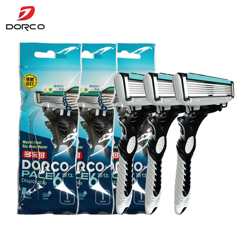 Dorco PACE-máquina de afeitar con Cuchilla desechable para hombre, afeitadora Original de acero inoxidable, de seguridad, SXA100-P