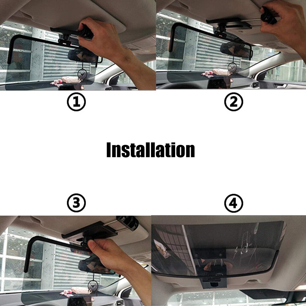 Car Sun Visor Extender Anti-Glare Sun Blocker Windshield Sunshade Adjustable Sun Protection Universal Extension For Car SUV