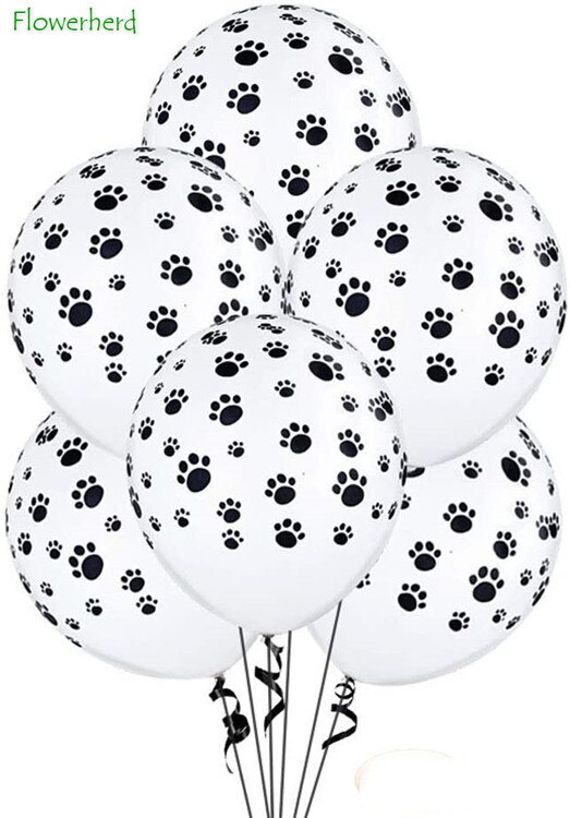 Dog Party Supplies Dog Paw Disposable Dinnerware Set Plates Napkin Cup Knifves Forks Spoon Birthday Party Baby Shower Decoration
