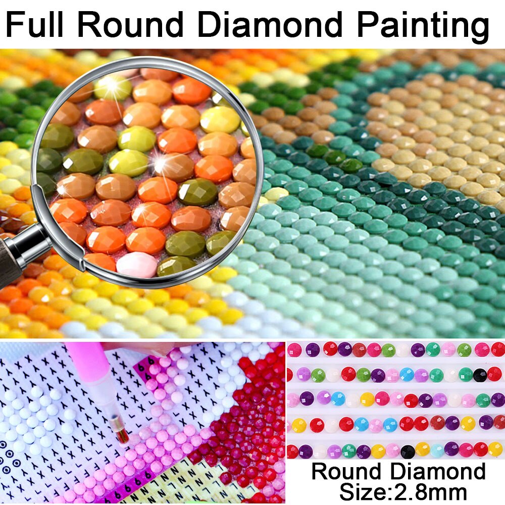 Full Square/Round Drill 5D DIY Diamond Painting "Dandelion Flower" 3D Embroidery Cross Stitch 5D Rhinestone Home Decor