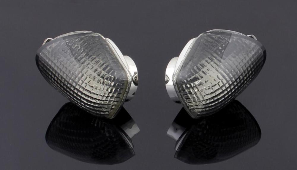 Areyourshop Voor Honda CBR600 1991-1994 Voor Motorfiets Richtingaanwijzers voor Light Lens Blinker Cover Clear Rook Gecertificeerd: Smoke