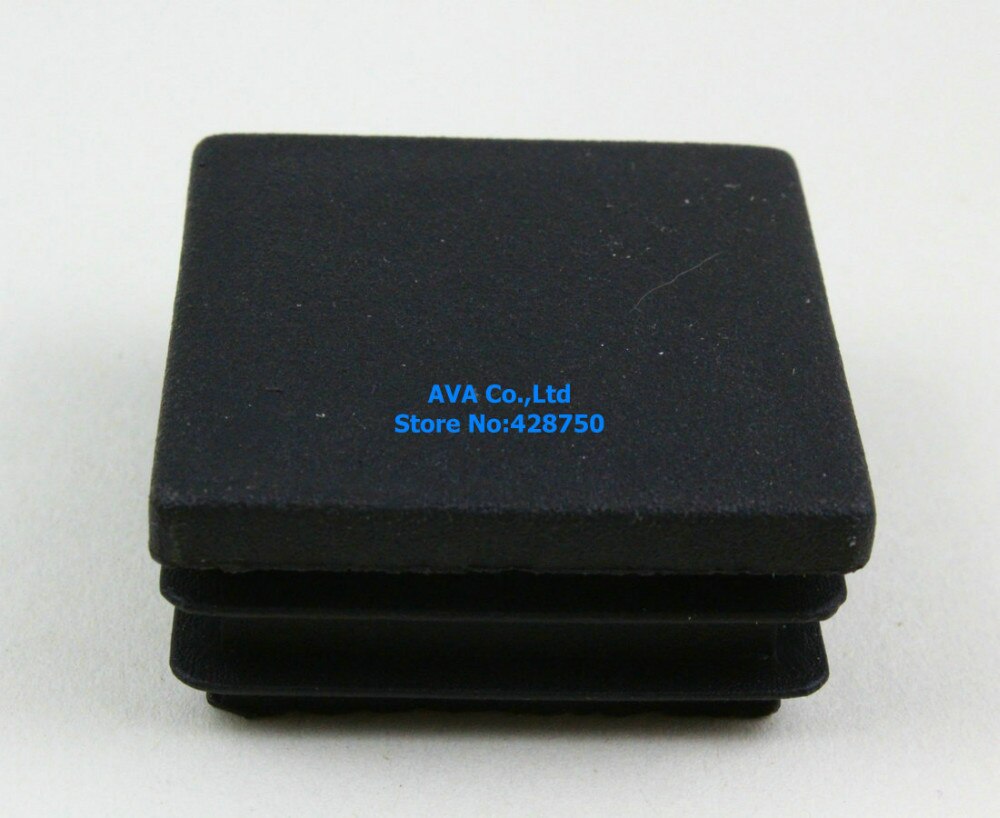 20 Pieces 38mm Square Plastic Insert Cap Tube End Cap