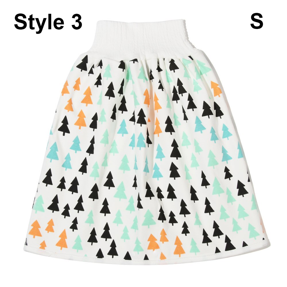 Couche-culotte pour enfants jupe coton bébé Urine Pad -né formation Nappy Anti-mouillage toilette formation pantalon imperméable réutilisable bébé: S Style 3