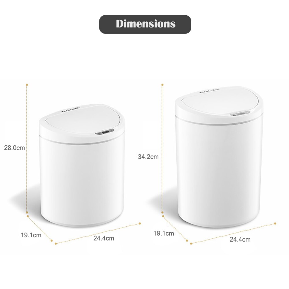 Xiaomi NINESTARS Intelligent Induction Trash Can IPX3 Waterproof for Kitchen Livingroom Auto Infrared Motion Sensor Waste Bin