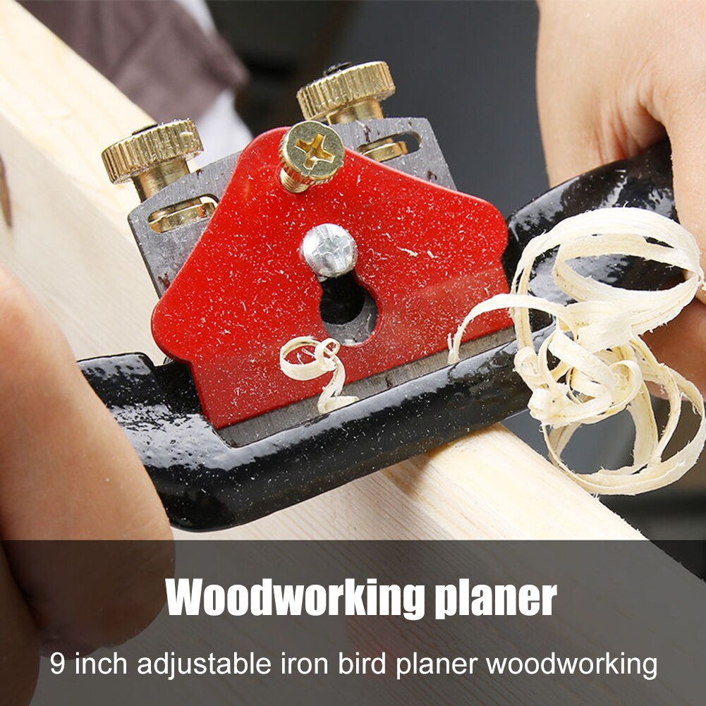 Portable Adjustable Plane Deburring 9 Inch Hand Planer Spokeshave Bottom Edge Trimming Chisel Tool For Carpenter Manual Tools