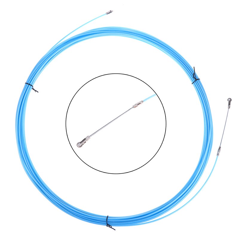 10M/15M/20M/30M/50M Blue Electrician Tape Conduit Ducting Cable Puller Tools with Wheel Pushing