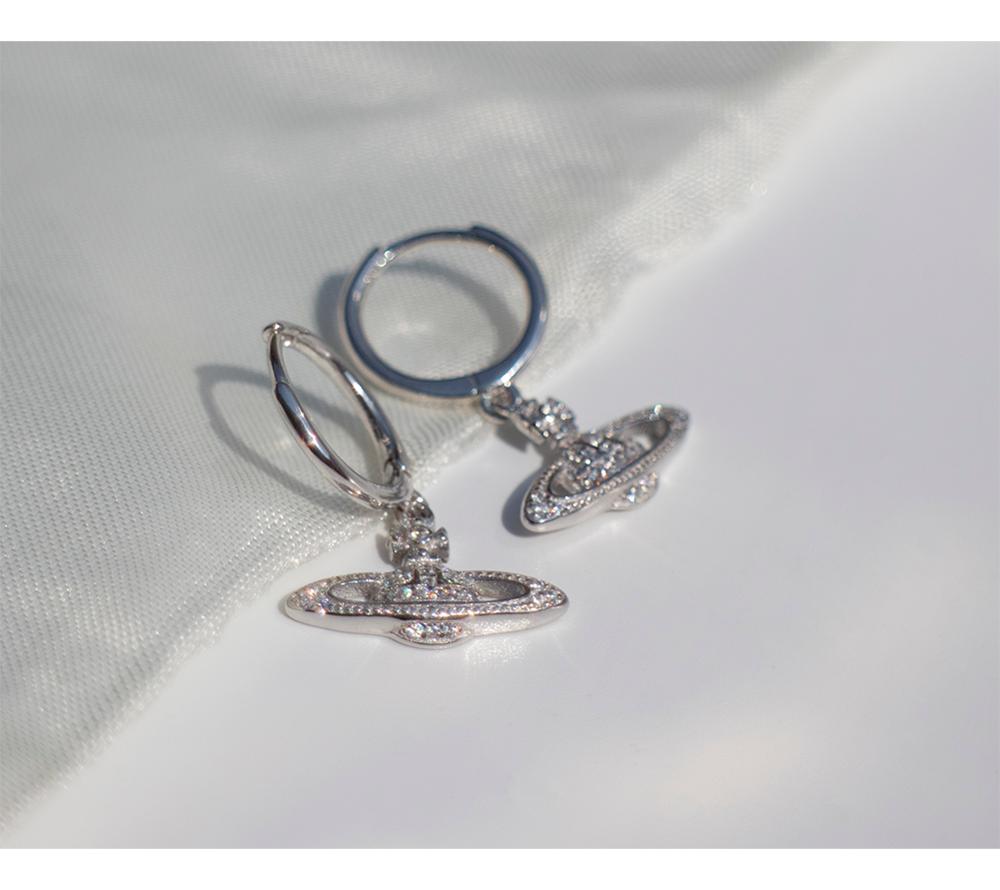 925 Orecchino D'argento di Modo di Zircon Croce Geometria Breve Orecchino di Goccia dell'orecchio osso Fibbia Selvaggio Tendenza Della Ragazza del Ragazzo Orecchio Argento jewe: 1paio argento style2