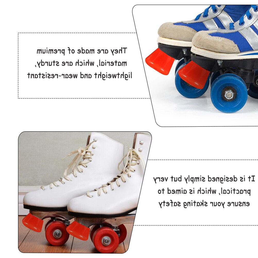 1 Set Schaatsen Brake Tool Remblok Rolschaatsen Stop Rem Kussen Voor Outdoor Schaatsen Vervangen