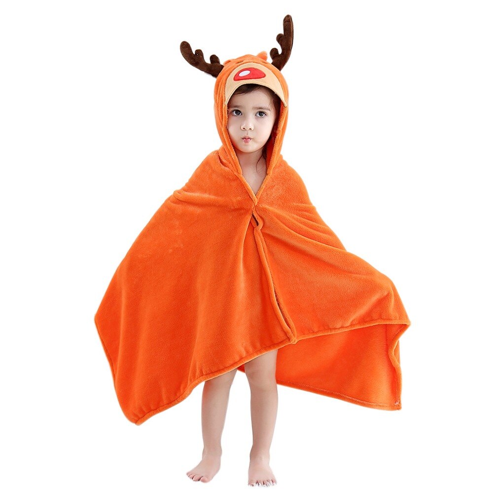 Børn badekåber 0-6 år elg strand slid jul baby tøj søvn klæder hætteklædt roupa infantil de banho