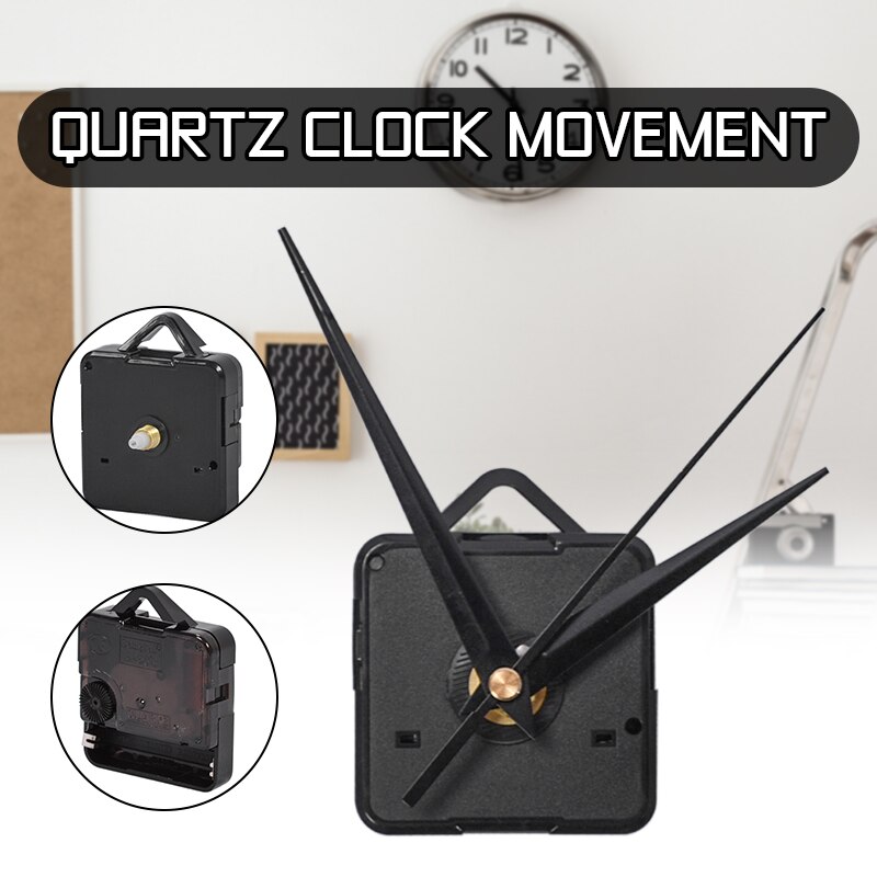 Black Hand DIY Silent Mechanism Practical Quartz Wall Clock Replacement Clockwork Desk Watch Mechanism Movement Repair Kit